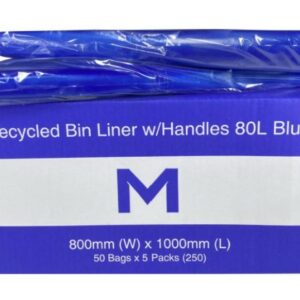 80L FP Recycled Bin Liner w/handles