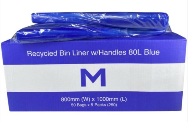 80L FP Recycled Bin Liner w/handles