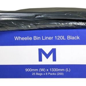 FP Recycled Bin Liner 120L Black