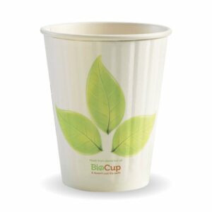 Bio Coffee Cup 390ml Double Wall & Lids (1000)