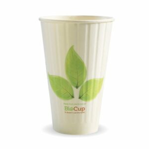Bio Coffee Cup 16oz Double Wall & Lids (600)