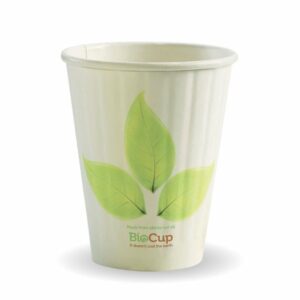 Bio Coffee Cup 295ml Double Wall & Lids (1000)