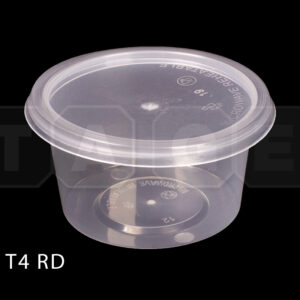 Round Sauce Cup with Flat Lid (100ml)