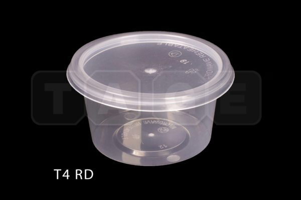 Round Sauce Cup with Flat Lid (100ml)