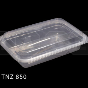 Microwavable Rectangular Container with Domed Lid (850ml)